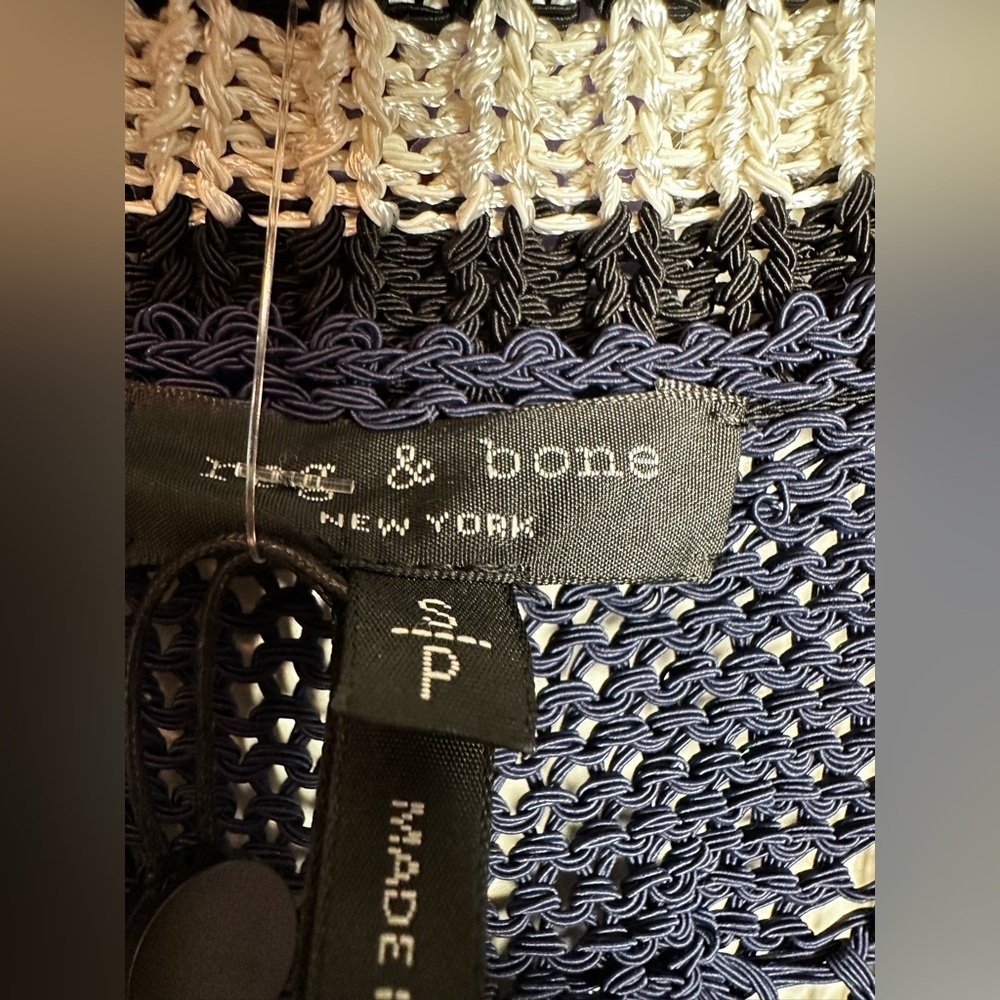 Rag & Bone navy and Black and white Knit Sweater - Picture 4 of 9